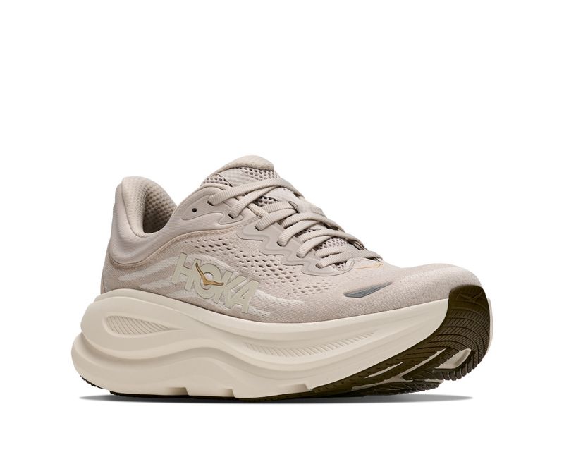 Hoka W Bondi 9 River Rock Grey/Alabaster